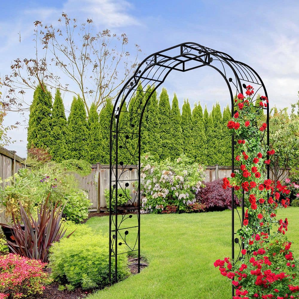 98.43 in. Metal Garden Trellis for Climbing Plants, Metal Garden Trellis fo