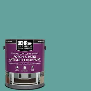 1 gal. #M450-5 Aqua Rapids Textured Low-Lustre Enamel Interior/Exterior Porch and Patio Anti-Slip Floor Paint