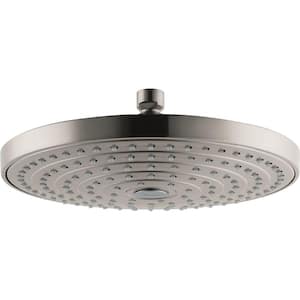 Raindance Select S 2-Spray Patterns 10 in. Wall Mount Fixed Shower Head in Brushed Nickel