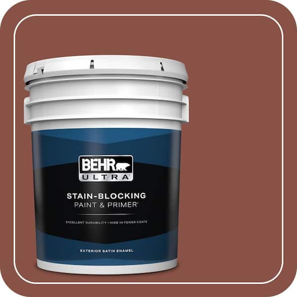 BEHR ULTRA 5 gal. #PPU2-18 Spice Satin Enamel Exterior Paint & Primer