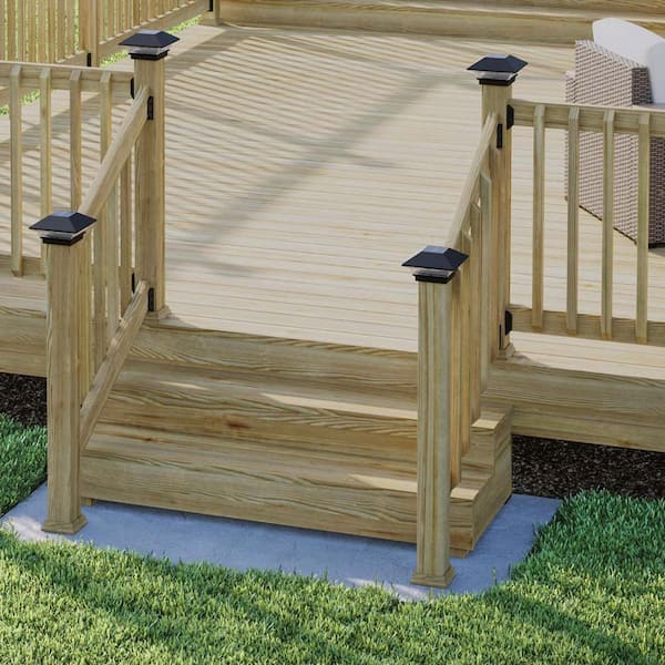 2-Step Ground Contact Pressure Treated Pine Stair Stringer