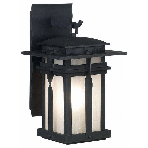 Kenroy Home Carrington 21 in. 1-Light Black Large Lantern