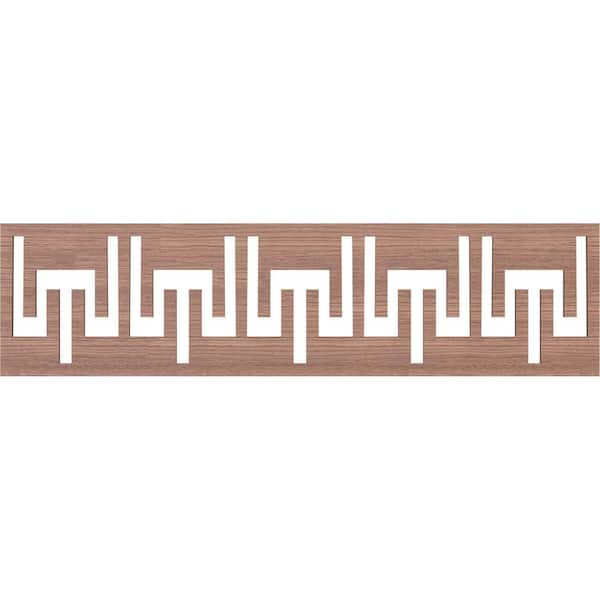 Ekena Millwork Victory Fretwork 0.25 in. D x 47 in. W x 12 in. L Walnut Wood Panel Moulding