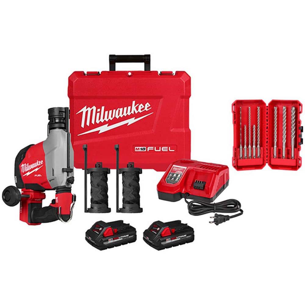 M18 FUEL 18-Volt Lith-Ion Brushless Cordless 5/8 in. SDS-Plus Overhead Rotary Hammer w/ Drill Bit Kit price history on PriceWatchPro