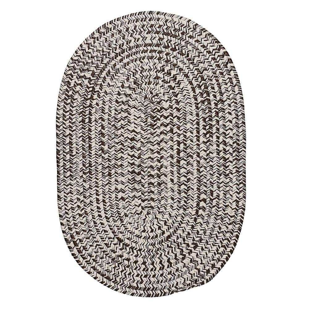 Howell Tweed Brown 3 ft. x 5 ft. Oval Indoor/Outdoor Area Rug