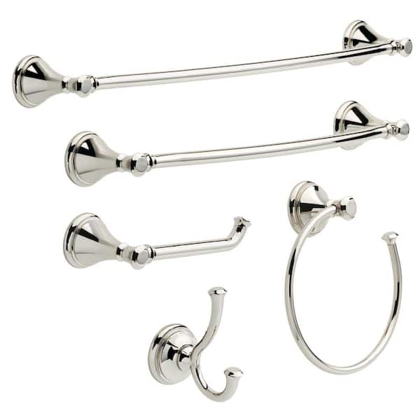 Delta Cassidy 18 in. Towel Bar in Polished Nickel 79718-PN - The