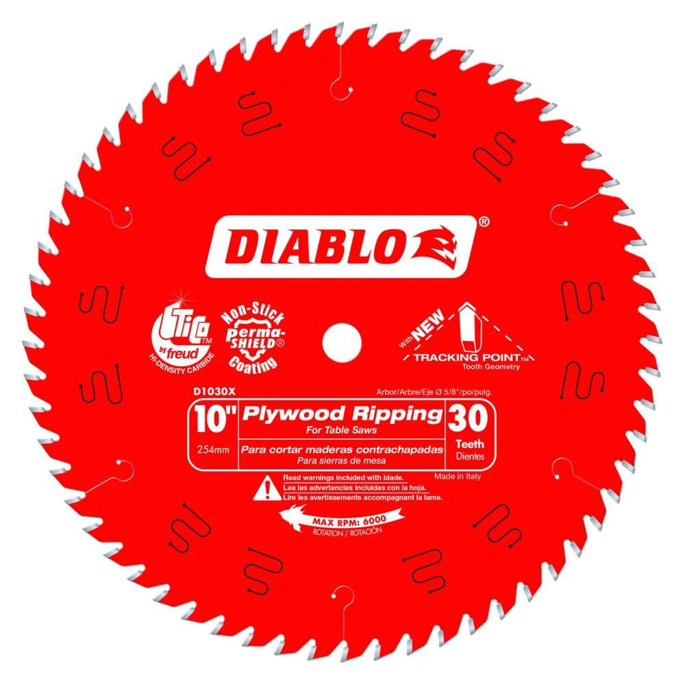 Tracking Point 10 in. x 30-Tooth Ripping Circular Saw Blade