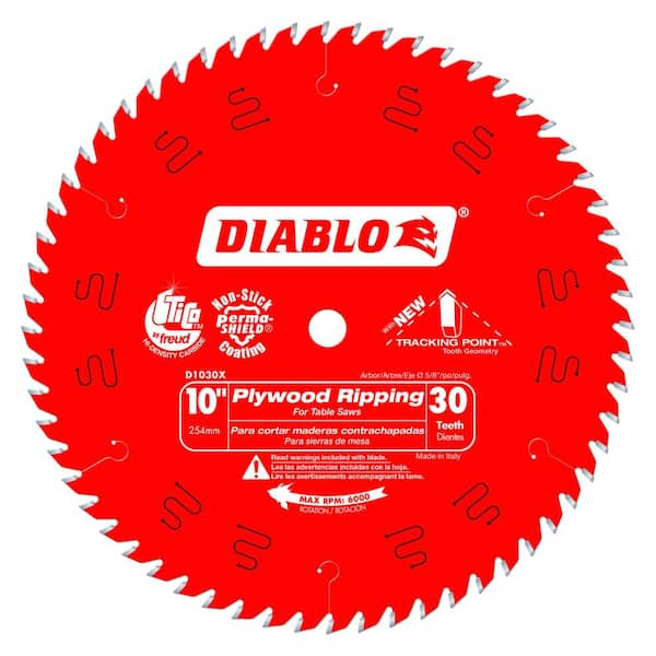 null Tracking Point 10 in. x 30-Tooth Ripping Circular Saw Blade