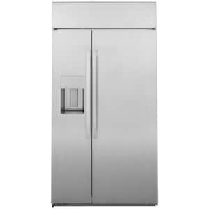 KitchenAid KBSN708MPS 30 Cu. Ft. 48 Built-In Side-by-Side Refrigerator  with PrintShield(TM) Finish, Simon's Furniture