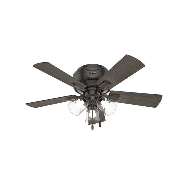 Noble Bronze Hunter 52153 Crestfield 42" Ceiling Fan with LED Light 