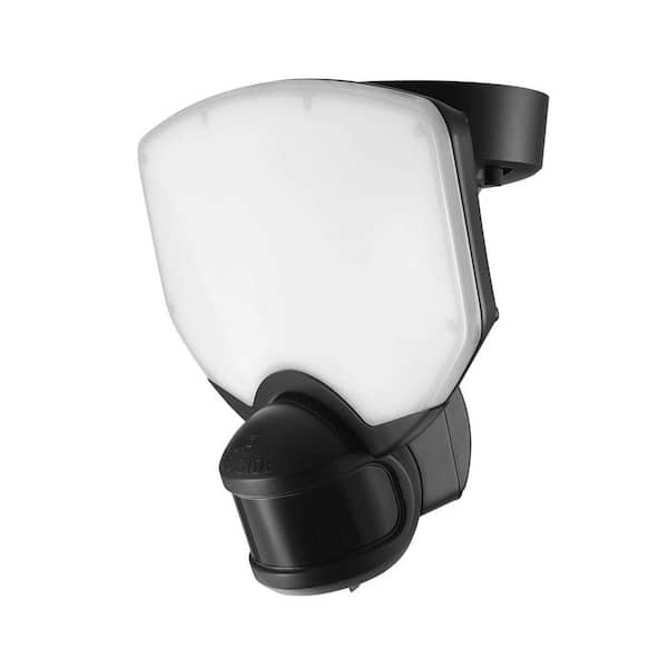 70-Watt 7000 Lumen 240° Black Motion Sensing Integrated LED Super Bright Flood Light with 5CCT and Dual Brite