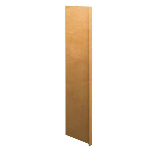 Aberdeen Recessed 3 in. W x 96 in. H x 24 in. D in Caramel Refrigerator End Panel 3 in. Return in Assembled Pantry