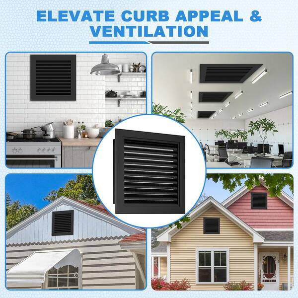 2pcs Attic Vents Gable Vents For Shed Shed Vent Kit With Screen Mesh
