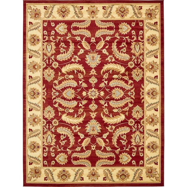 Unique Loom Voyage Hickory Red 10' 0 x 13' 0 Area Rug 3132962 - The ...