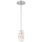 Alecia's Necklace 1-Light Brushed Nickel Mini Pendant
