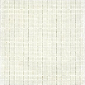 Skosh Glossy Cotton White 11.6 in. x 11.6 in. Glass Mosaic Wall and Floor Tile (18.69 sq. ft./case) (20-pack)