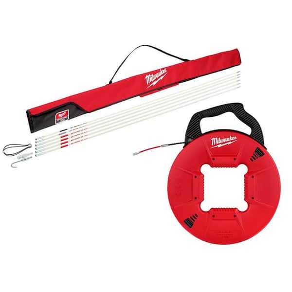 30 ft. Fiberglass Fish Stick Low/Mid/High Flex Combo Kit with 200 ft. Polyester Fish Tape with Flexible Metal Leader