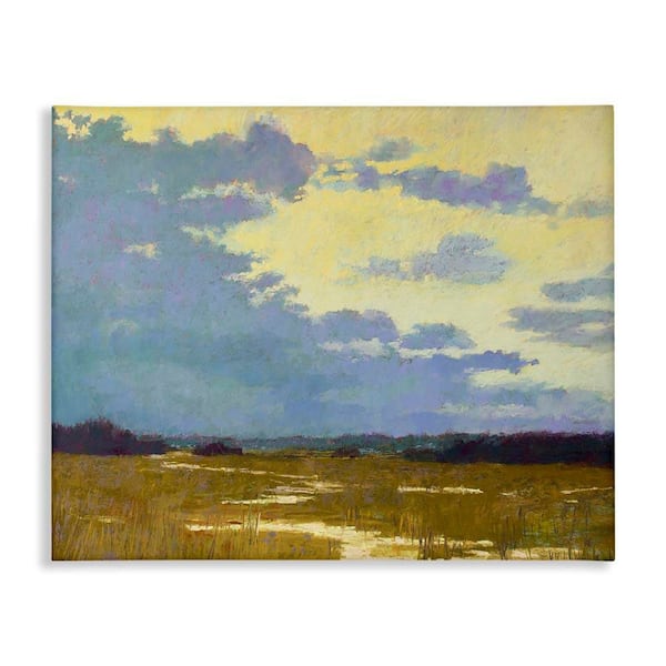 Stupell Industries Rustic Country Clouds by Carol Strock Wasson Unframed Nature Graphic Art Print 24 in. x 30 in.