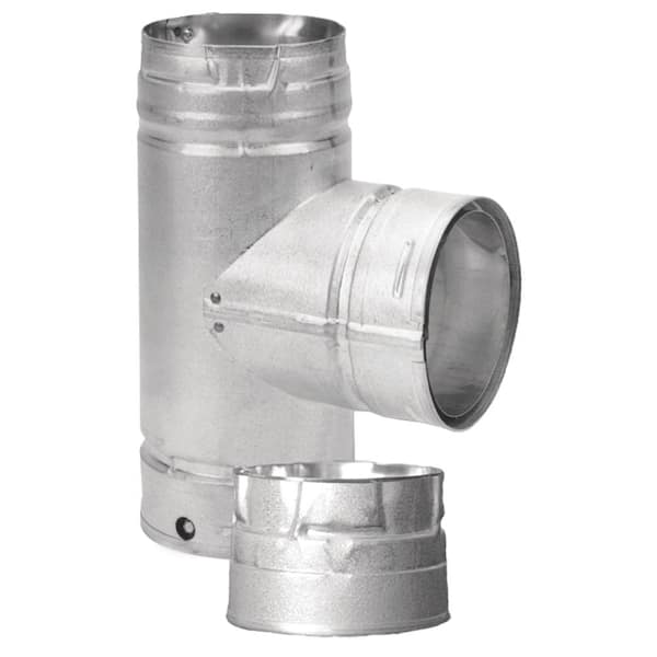 DuraVent PelletVent 3 in. Tee with Clean-Out Cap