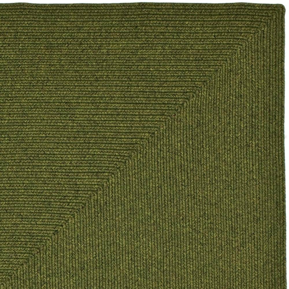 Ivory Square Braided Handwoven Reversible Area Rug 6'x6'