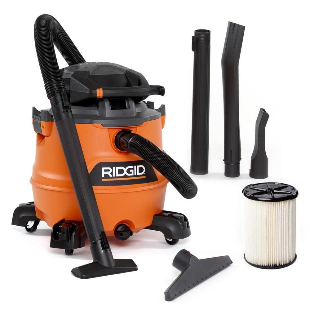 RIDGID 16 Gallon 6.5 Peak HP NXT Wet/Dry Shop Vacuum with Detachable ...