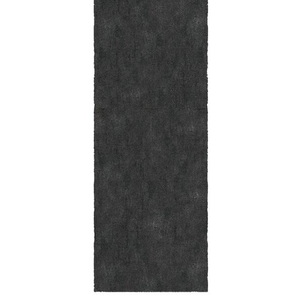 Aisle 2 ft. x 19 ft. Soft Non-Slip Plush Rug for Hallways, Events, Extra-Long 1 ft. 11 in. x 19 ft. Runner Rug, Charcoal