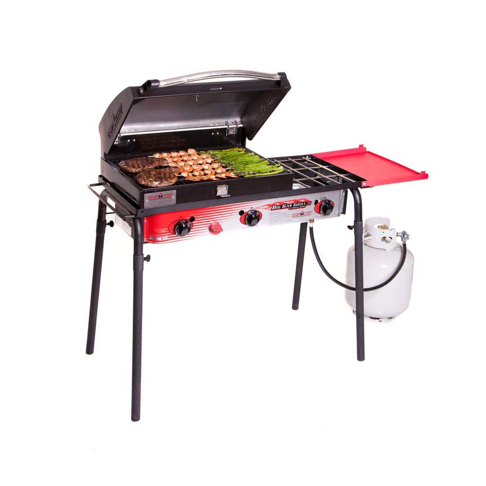 Camp Chef Gas 3-Burner Portable Propane Gas Grill in Red SPG90B - The Home Depot