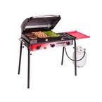 Big Gas 3-Burner Portable Propane Gas Grill in Red