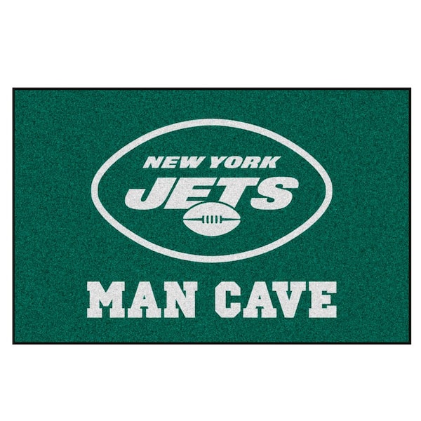 FANMATS NFL New York Jets Green Man Cave 2 ft. x 3 ft. Area Rug