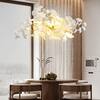 YUYI 10 Light Gold Chandelier, Luxury Ginkgo Branch Chandelier for ...