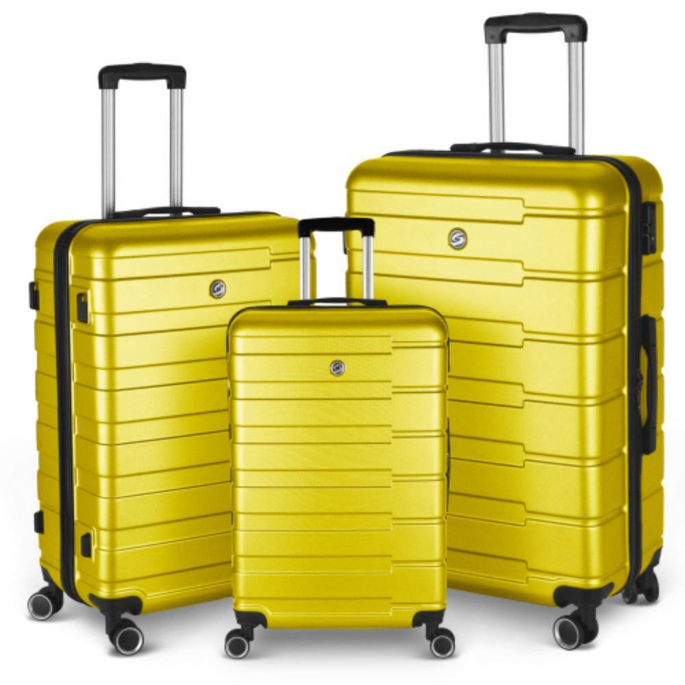 Luggage Suitcase 3Piece Sets Hardside Carryon luggage with Spinner
