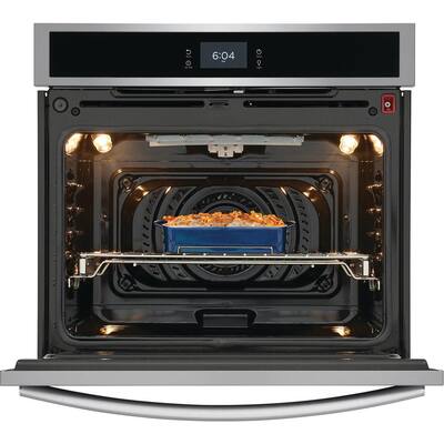 30 in. Single Electric Wall Oven with Total Convection in Smudge-Proof Stainless Steel