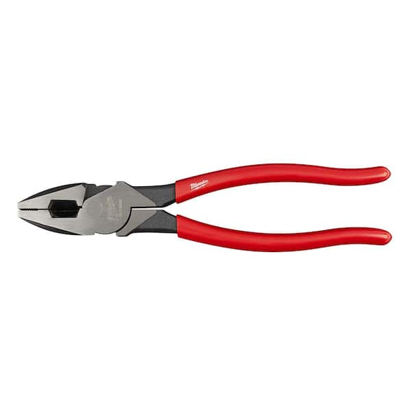 9 in. High-Leverage Linesman Pliers with 8 in. Dipped Grip Long Nose Pliers (2-Piece)