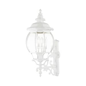 Frontenac 11 in. Textured White Outdoor Wall Lantern