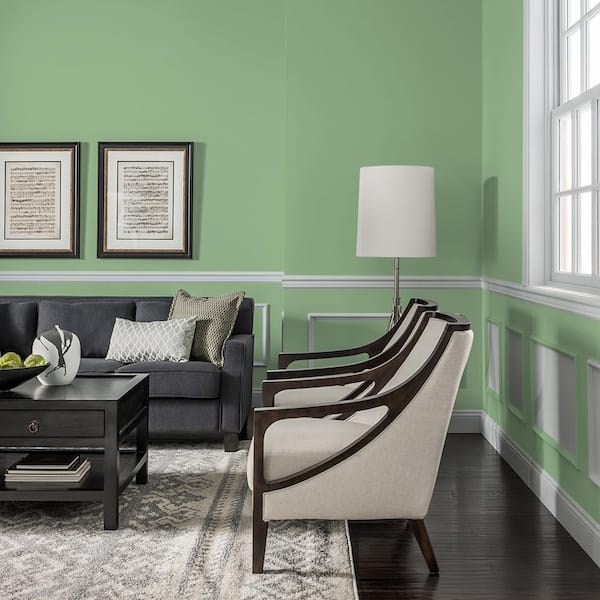 Glidden 8 oz. PPG1130-5 Pear Cactus Satin Interior Paint Sample