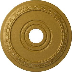 1 in. x 17-1/2 in. x 17-1/2 in. Polyurethane Munich Ceiling Medallion, Pharaohs Gold