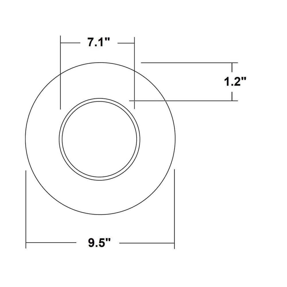 8'' Black Aluminum Modern LED Ceiling Downlight