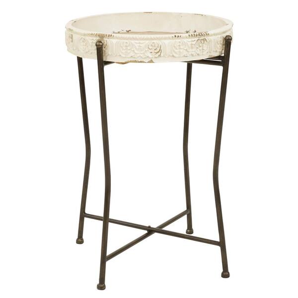 Aspire Home Accents Sarina Antique Bronze Farmhouse Accent Table 7357