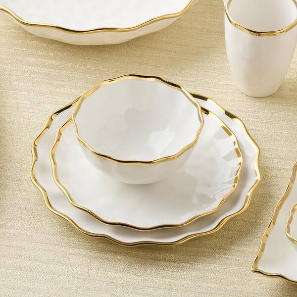 Certified International Regency 18 fl. oz. White and Gold