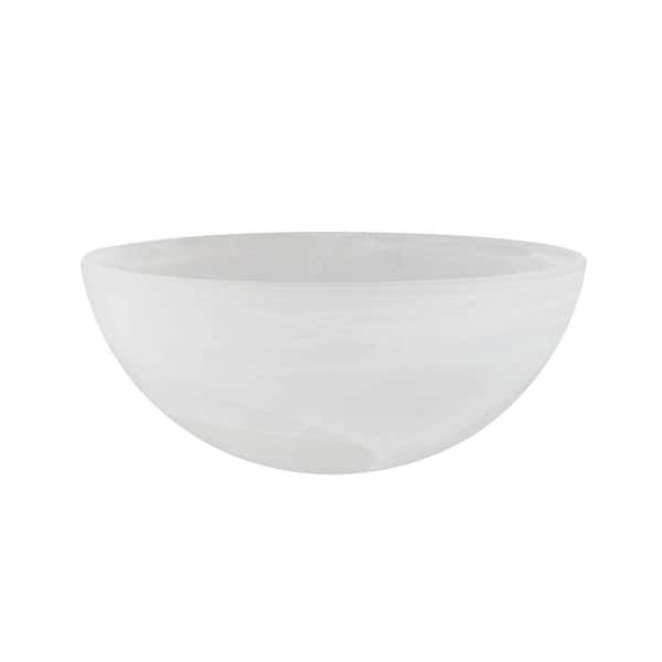 Unbranded 5-3/4 in. H x 13 in. Dia/Alabaster Glass Shade For Torchiere Lamp, Swag Lamp and Pendant