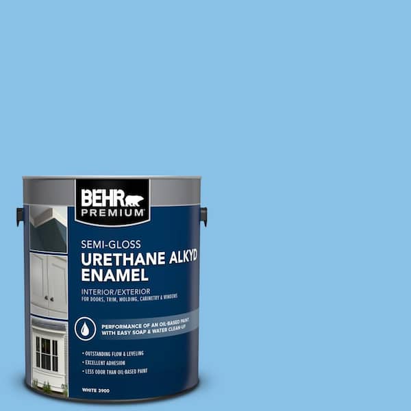 BEHR PREMIUM 1 gal. #P510-3 Rhodes Urethane Alkyd Semi-Gloss Enamel Interior/Exterior Paint