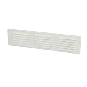 Air Vent 16 in. x 4 in. Rectangular Mill Finish Weather Resistant ...