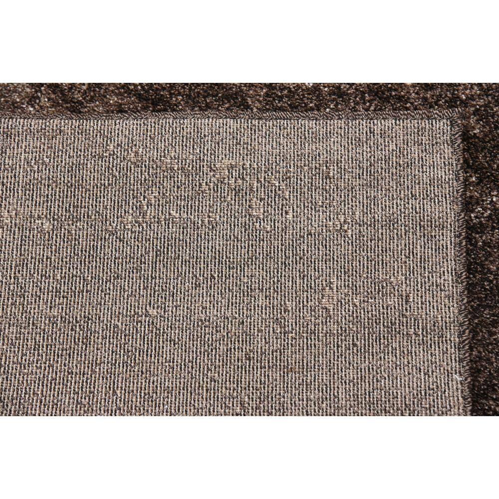 Brown Tufted Reversible Synthetic 6' x 9' Area Rug