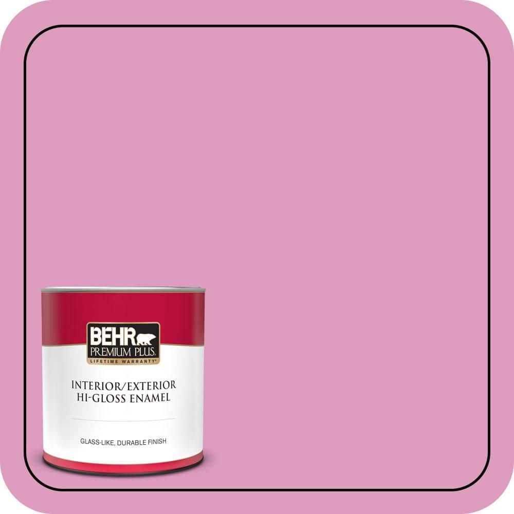 1 qt. #690B-4 Pink Begonia Hi-Gloss Enamel Interior/Exterior Paint & Primer price history on PriceWatchPro