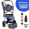 Westinghouse 2300 Max PSI 1.76 Max GPM 13 Amp Cold Water Electric Powered Pressure Washer with Turbo Nozzle and 5-Quick Connect Tips WPX2300e