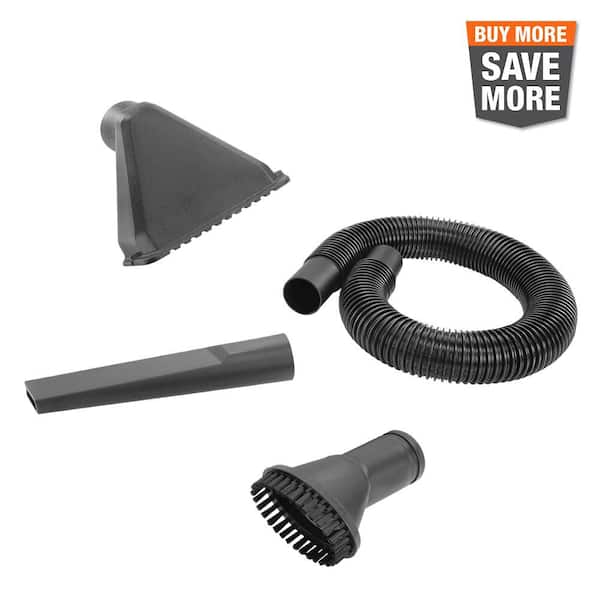 Hand Vacuum Accessory Kit with Crevice Tool, Floor Nozzle, Dust Brush and Flexible Hose