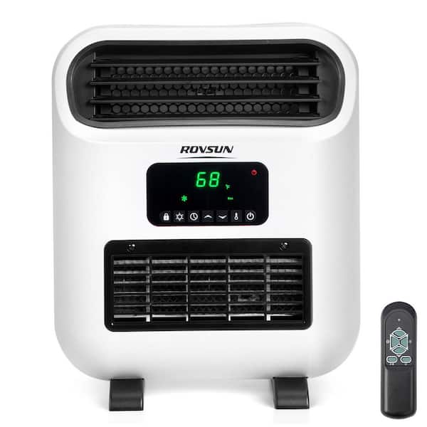 1500-Watt Indoor Electric Wall Mount / Freestanding Quartz Space Heater with Timer