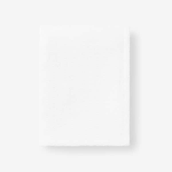 Organic Cotton White Solid Woven Throw Blanket