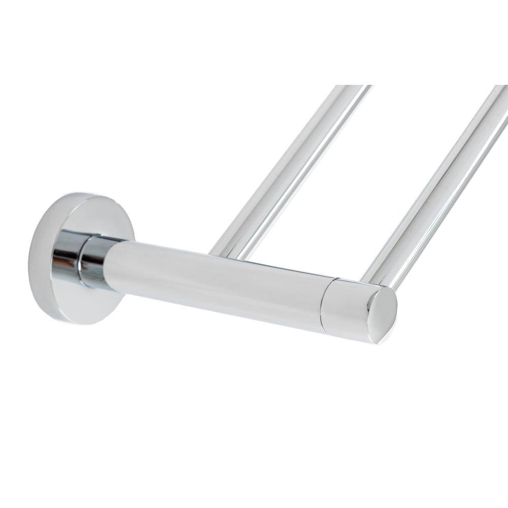 Venezia 24-Inch Polished Chrome Double Towel Bar