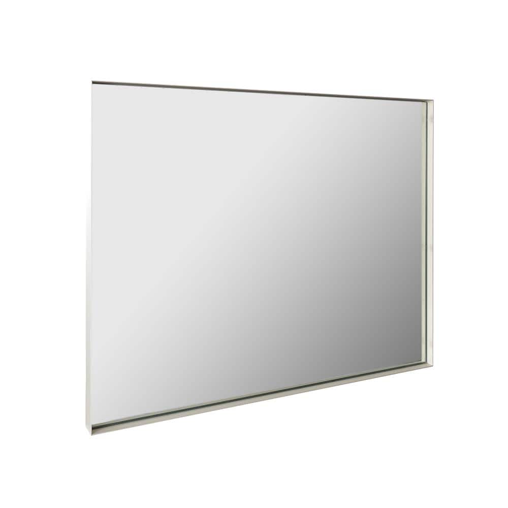 40 in. W x 30 in. H Large Rectangular Aluminium Framed Wall Bathroom Vanity